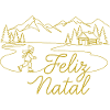 Feliz Natal Christmas Winter Landscape