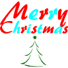 Merry Christmas Neon Tree