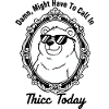 Chill Bear in Ornate Frame