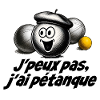 I can't I have petanque