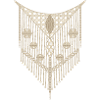 Feines Makramee-Ornament mit geometrischen Details