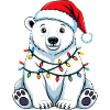 Eisbär Weihnachtspullover Weihnachten Nordpol 