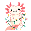 Pull de Noël Axolotl Drôle Mignon
