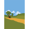 Postman on a bicycle