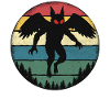 Mothman Retro Cryptid Legend