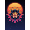 Sun Mandala Cannabis Leaf