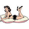 Retro Pin-up Lounge on Cushions