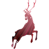 Outline of a Leaping Deer