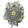 Mandala Flower Magic Yellow Accent