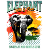 Elefante Africa Safari Natura Selvaggia Arte Colorata
