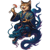 Cadeau Sushi Chat Tigre et Dragon