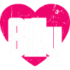 J’aime Billy Coeur Rose J’aime Billy