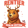 Berlin Bear Christmas Reindeer