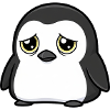 Cute Sad Penguin Cartoon Friendship Einsa