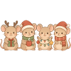 Mäuse Kinder Jungen Mädchen Weihnachtsmäuse