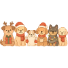 Dogs, Children, Boys, Girls, Christmas, Dogs