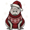 Capybarry Christmas Capybara Pajama Christmas