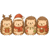 Igel Kinder Jungen Mädchen Weihnachtsigel