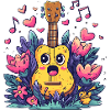 Kawaii Ukulele in Blossom Magic