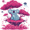 Koala dans la Forêt Rose