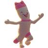 Cheerful sock friend