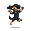 Bouncing Cartoon Cocker Spaniel