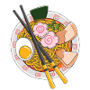 Ramen Noodles Japanese Food Chopsticks Narutomaki