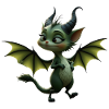 Dragon Vert Ailé