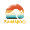 Kangaroo Retro Sunset