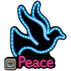 DOVE NEON - peace & love