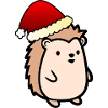 Santa Claus Christmas Hedgehog