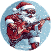 Weihnachtsmann Gitarre
