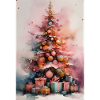 Arbre Noël aquarelle pastel