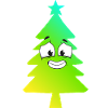 Christmas Tree Gradient Smile