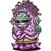 Space Pink Alien Creature