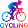 Rainbow Cyclist Silhouette