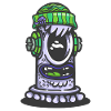 Retro Green Monster Lamp