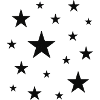 Night Star Pattern Dark Stars