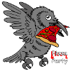 Pizza Party Raven Cartoon