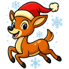 Merry Reindeer Fawn Funny Christmas Gift