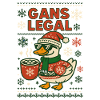 Goose Legal Christmas Goose Funny Saying