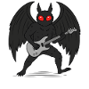 Mothman Rock Guitar Cryptid