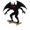 Mothman 1966 Skateboarding