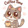Kitten Coffee Time