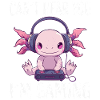 Axolotl gamer avec casque