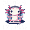 Axolotl gaming avec casque