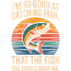 Bragging Angler: Fish Tell Tales Tee