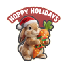 Hoppy Holidays Rabbit Christmas