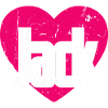 J’aime Jack Cœur Rose J’aime Jack