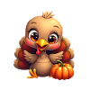 Bébé dinde de Thanksgiving